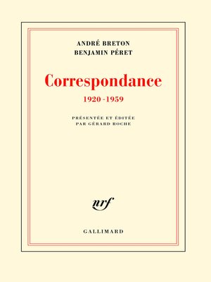 cover image of Correspondance (1920-1959)